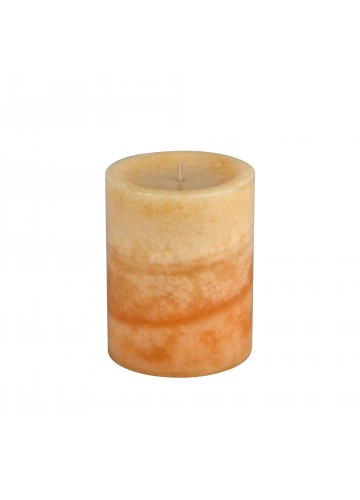 3 x 4 Inch Lyr Cuban Vanilla Scented Pillar Candle