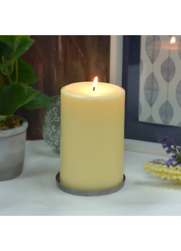 4 x 6 Inch Ivory Pillar Candles - Set of 12