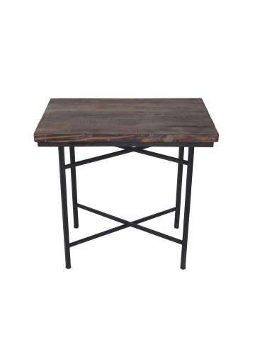 WOOD/METAL RECT.TABLE.