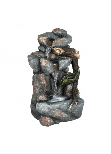 26 Inch Rock Fountain with Led Light