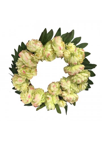 16 Inch Peony Wreath