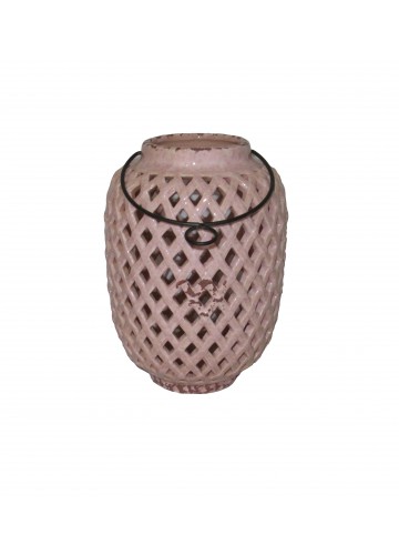 6 Inch H ceramic candle holders