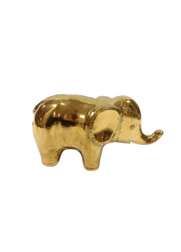 CERAMIC ELEPHANT GOLD COLOR