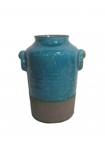 CERAMIC VASE DBL HANDLE