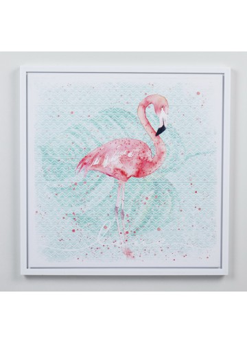 19.68 Inch H pink/green 3D canvas wall art