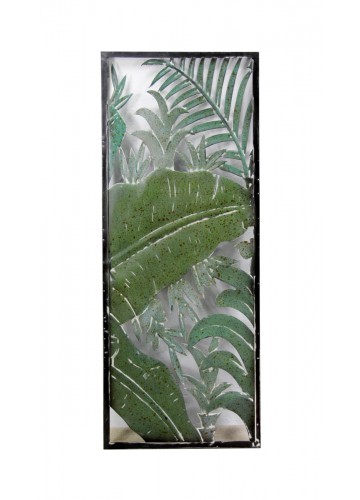 METAL WALL PLAQUE TROPICAL DESIGN