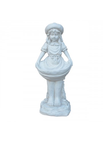 27 Inches Angel Birdbath