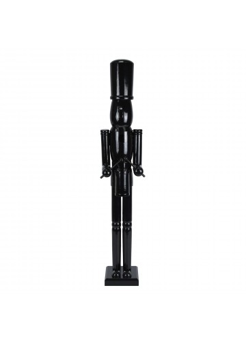 36 Inch Wooden Black Soldier Drummer Nutcracker