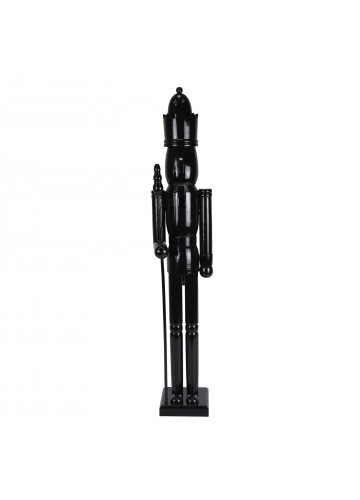 36 Inch Wooden Black King Nutcracker