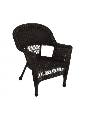 Espresso Wicker Chair