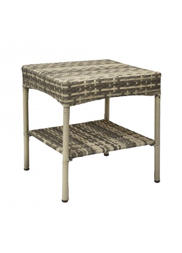 Grey Resin Clark Wicker Clark Side Table(KD)
