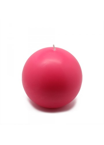 4 Inch Hot Pink Ball Candles (2pc/Box)