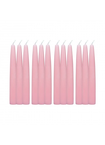 6 Inch Light Rose Taper Candles (144pcs/Case) Bulk