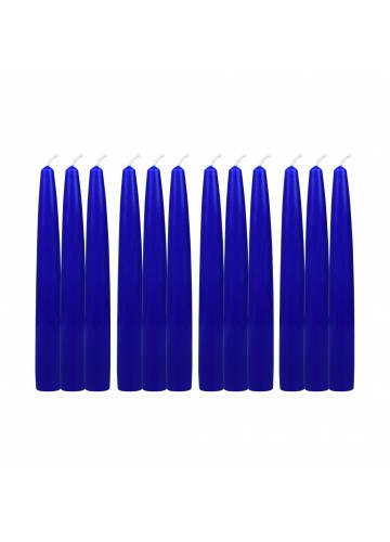 6 Inch Royal Blue Taper Candles (144pcs/Case) Bulk