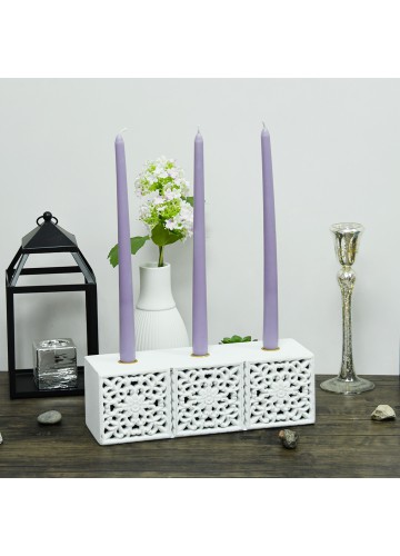 12 Inch Lavender Taper Candles (1 Dozen)