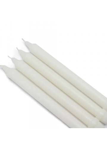 10 Inch White Formal Dinner Taper Candles