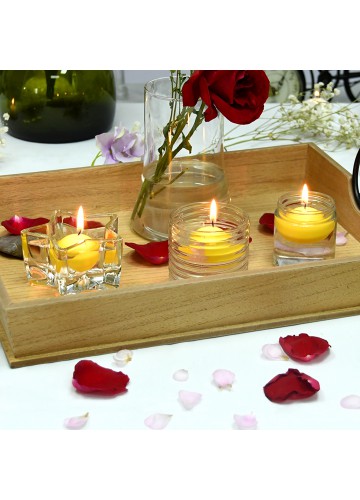 1 3/4 Inch Yellow Floating Candles (24pc/Box)