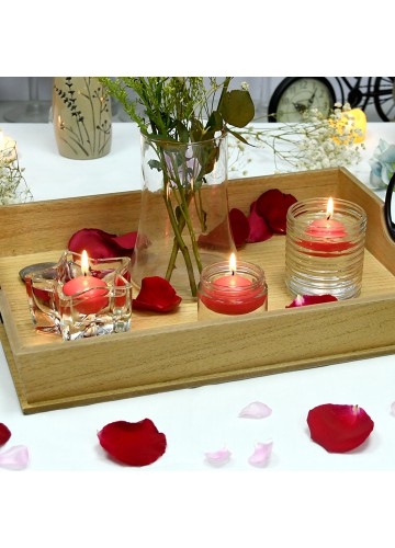 1 3/4 Inch Ruby Red Floating Candles (24pc/Box)