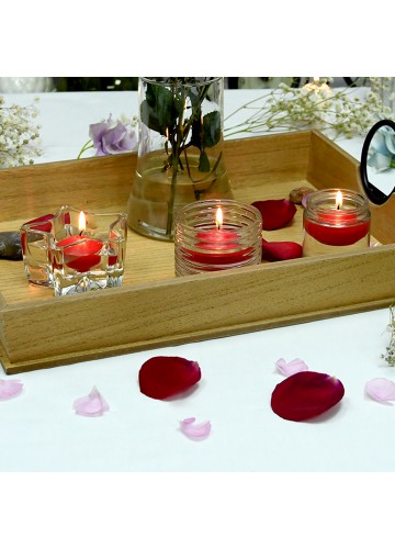 1 3/4 Inch Red Floating Candles (24pc/Box)