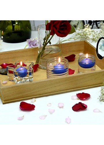 1 3/4 Inch Royal Blue Floating Candles (24pc/Box)