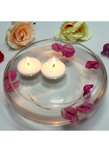 2 1/4 Inch White Floating Candles (24pc/Box)