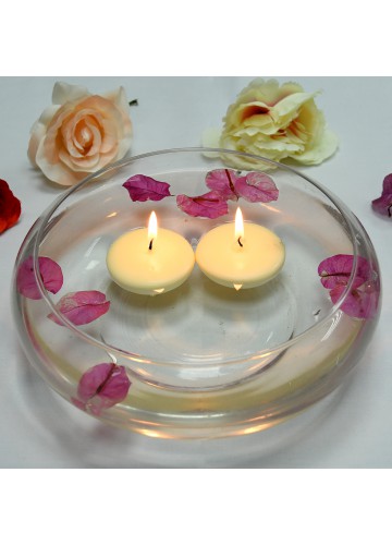 2 1/4 Inch Ivory Floating Candles (24pc/Box)