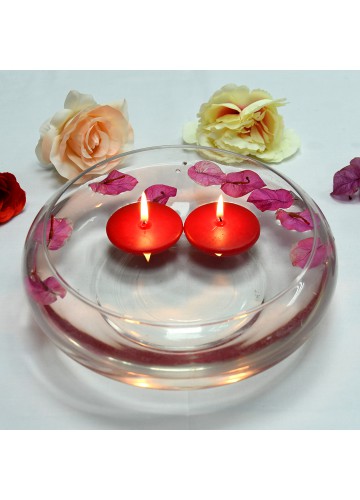 2 1/4 Inch Red Floating Candles (96pcs/Case) Bulk