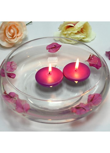2 1/4 Inch Purple  Floating Candles (96pcs/Case) Bulk