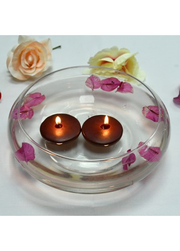 2 1/4 Inch Brown Floating Candles (96pcs/Case) Bulk