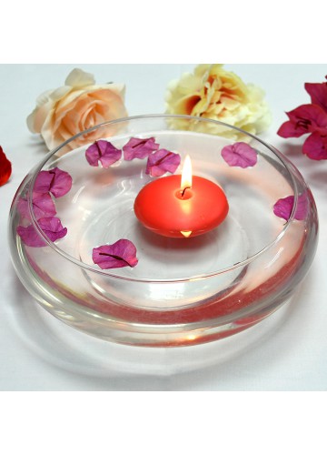 3 Inch Ruby Red Floating Candles (72pcs/Case) Bulk