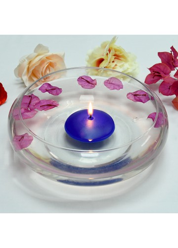 3 Inch Blue Floating Candles (72pcs/Case) Bulk