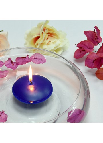 3 Inch Royal Blue Floating Candles (12pc/Box)