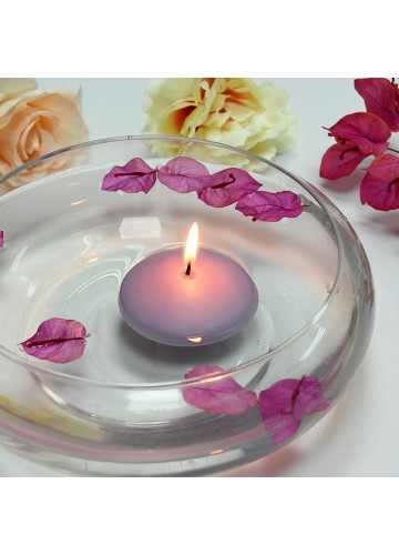 3 Inch Lavender Floating Candles (72pcs/Case) Bulk