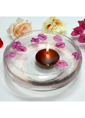 3 Inch Brown Floating Candles (72pcs/Case) Bulk