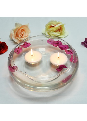 2 1/4 Inch Pearl White Floating Candles (96pcs/Case) Bulk