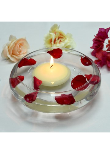 4 Inch Ivory Floating Candles (24pcs/Case) Bulk