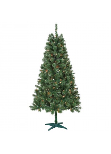 Aisling 6FT Sentiments Green Clear lights Tree