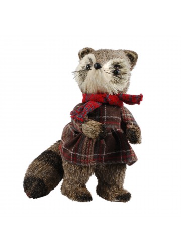 11.5 Inch H Christmas Decorative Raccoon