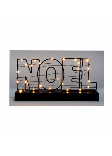 'Noel' Sign With LED Lights
