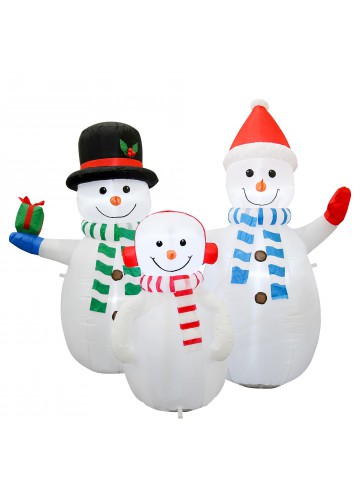 7FT Snowman Family Inflatable