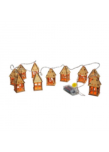 Christmas House String Lights (Set of 10)