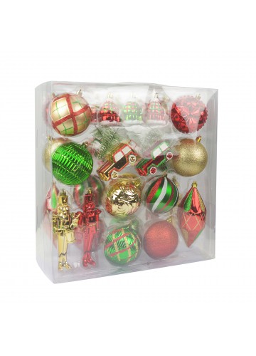 36 Pcs Mix Christmas Ornament