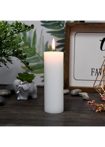 2 x 6 Inch White Citronella Pillar Candle