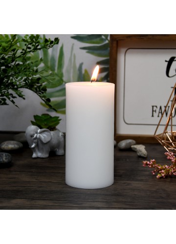 3 x 6 Inch White Citronella Pillar Candle