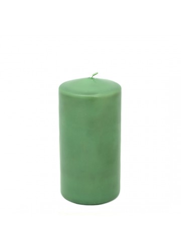 3 x 6 Inch Hunter Green Pillar Candles