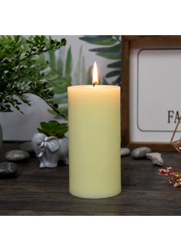 3 x 6 Inch Pale Ivory Pillar Candles(12pcs/Case) Bulk