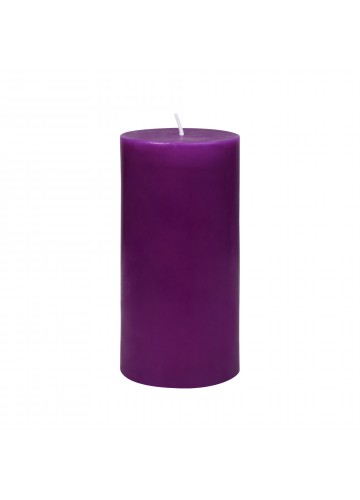 3 x 6 Inch Purple Pillar Candles(12pcs/Case) Bulk