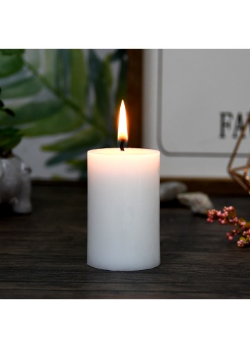 2 x 3 Inch White Pillar Candles - Set of 48