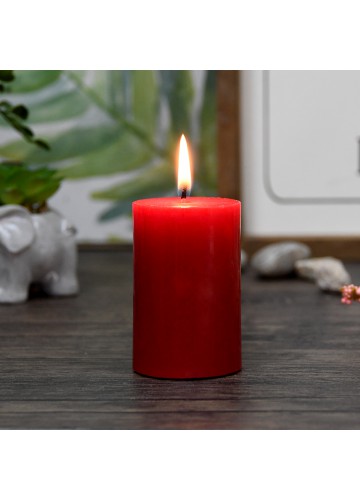 2 x 3 Inch Red Pillar Candle (24pcs/Case) Bulk