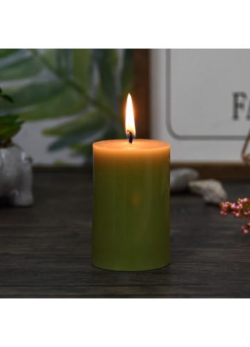 2 x 3 Inch Sage Green Pillar Candle (24pcs/Case) Bulk